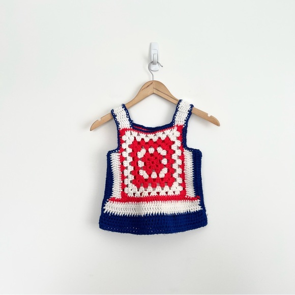 Granny Square Vintage Vest Top - Picture 3 of 6